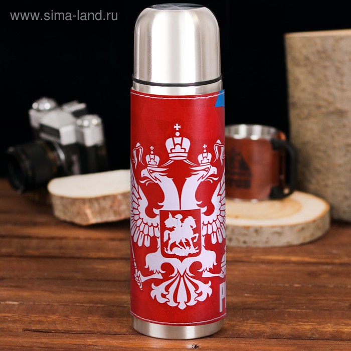 Термос «Россия», 500 мл, сохраняет тепло 12-24 ч - Фото 1