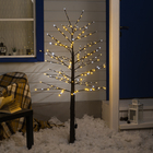 Светодиодное дерево 1.5 м, 224 LED, мерцание, 220 В, свечение белое - фото 300934435
