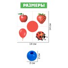 Развивающая игра шнуровка «Бусины» с карточками «Учим счёт, цвета и формы», по методике Монтессори - Фото 4
