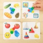 Развивающая игра шнуровка «Бусины» с карточками «Учим счёт, цвета и формы», по методике Монтессори - Фото 7