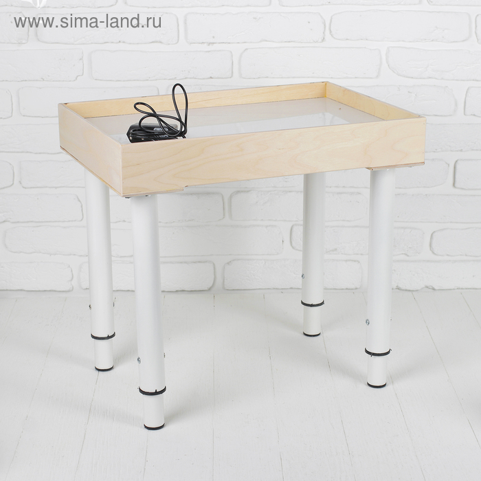 Стол для рисования песком, 35 × 50 см, фанера, оргстекло, подсветка белая - Фото 1