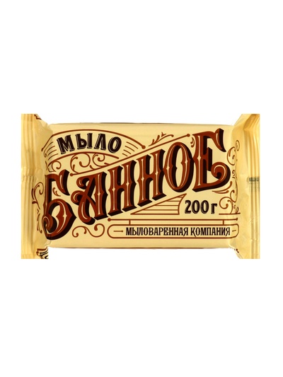 Туалетное мыло в цветной пленке «Банное», 200 г