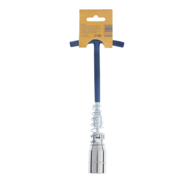 Ключ свечной ТУНДРА, с карданным шарниром, 16 и 21 x 220 мм - Фото 1