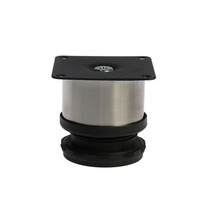 Опора мебельная, регулируемая, d=50 мм, h=50 мм, цвет сатиновый никель