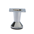 Опора мебельная, регулируемая, конусообразная, h=50 мм, цвет хром - Фото 1