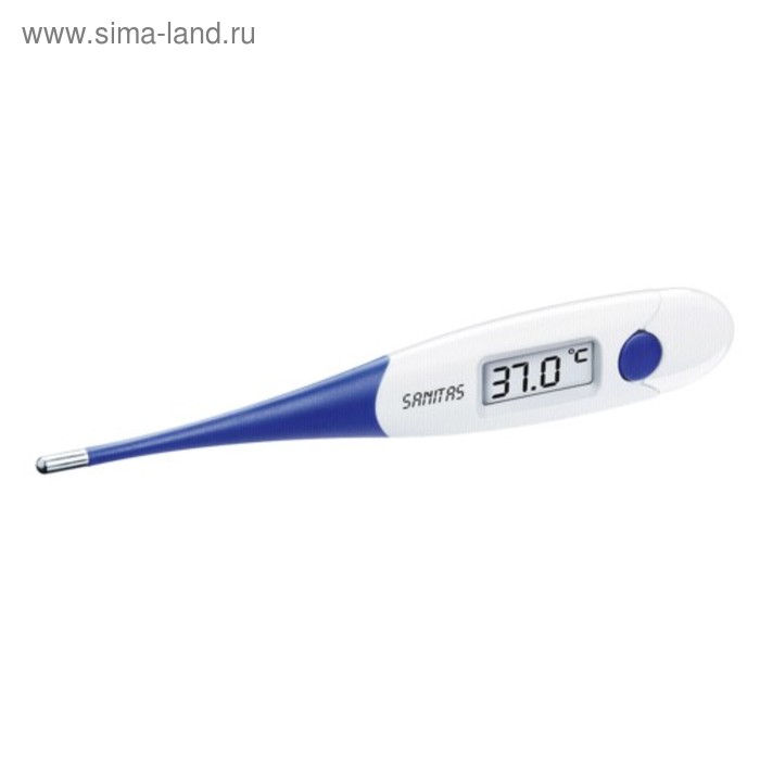 Термометр электронный Saintes SFT11/1, гибкий наконечник, память, звуковой сигнал, голубой - Фото 1