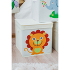 Короб стеллажный для хранения с крышкой «Львёнок», 25×25×25 см, цвет МИКС - Фото 5