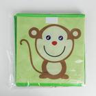 Короб стеллажный для хранения с крышкой «Обезьянка», 25×25×25 см, зелёный - Фото 5