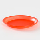 Тарелки одноразовые, d= 21 см, цвет красный, 12 шт/уп - фото 10136092