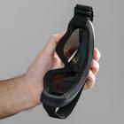 Очки для езды на мототехнике, стекло хамелеон, чёрные - Фото 3