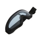 Очки для езды на мототехнике, стекло синее, чёрные - Фото 2