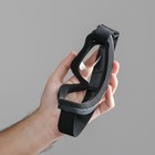 Очки для езды на мототехнике, стекло прозрачное, чёрные - Фото 3