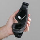 Очки для езды на мототехнике, стекло с затемнением, чёрные - Фото 3