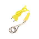 Электрокипятильник Luazon LEK 11, 500 Вт, спираль кольцо, 15х3 см, 220 В, желтый - Фото 2