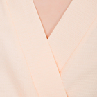 Халат вафельный запашной женский, размер 50, хлопок 100%, персиковый - Фото 2