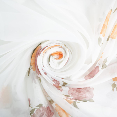 Комплект штор для кухни Witerra Акварель 280х160см, персик, пэ100%