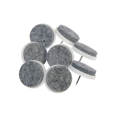 Накладка мебельная круглая ТУНДРА, d=28 мм, 8 шт., белая