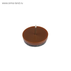 Накладка мебельная круглая ТУНДРА, d=28 мм, 8 шт., коричневая