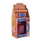 Банка стекляннаяс трубочкой "Shine bright" - Фото 6