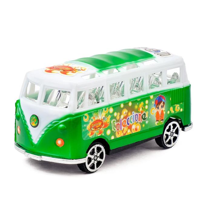 Автобус инерционный «Микроавтобус», цвета МИКС - Фото 1