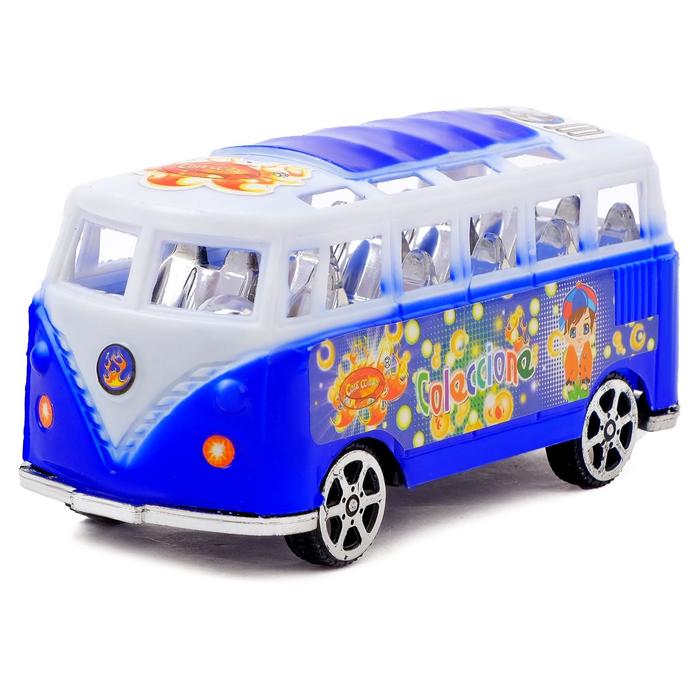 Автобус инерционный «Микроавтобус», цвета МИКС - фото 1908222523