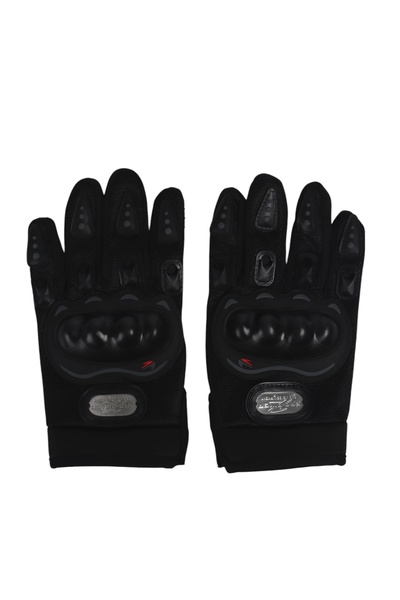 Перчатки мотоциклетные с защитными вставками, пара, размер M, черные