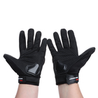 Перчатки мотоциклетные с защитными вставками, пара, размер XXL, черные - Фото 2