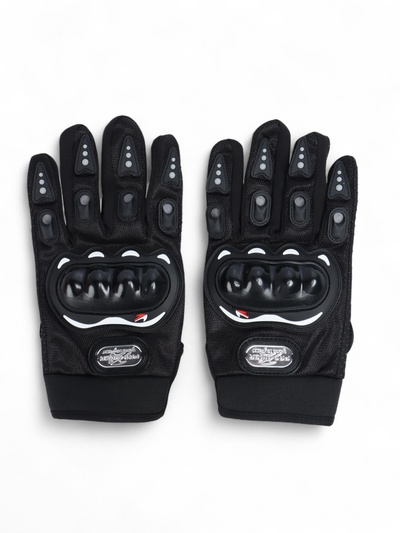 Перчатки мотоциклетные с защитными вставками, пара, размер XL, черные