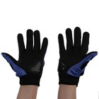 Перчатки мотоциклетные с защитными вставками, пара, размер L, синий - Фото 2