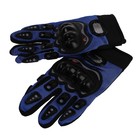 Перчатки мотоциклетные с защитными вставками, пара, размер XL, синий - Фото 4