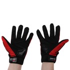 Перчатки мотоциклетные с защитными вставками, пара, размер L, красный - Фото 2