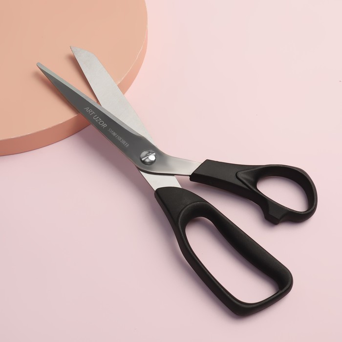 Ножницы универсальные, скошенное лезвие, 10", 26 см, цвет МИКС - Фото 1
