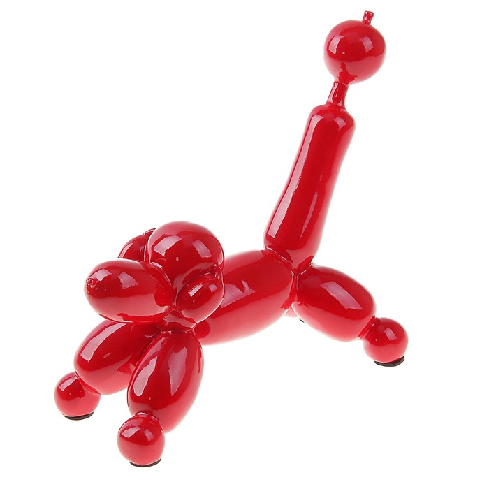 Статуэтка "Надувной пес", красный, 21 × 18 × 9 см - Фото 1