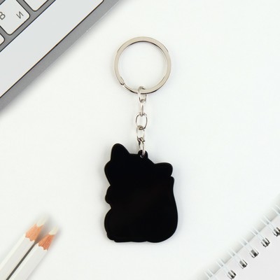 Брелок для ключей акриловый «Енот», 3.5×10 см