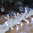 УЦЕНКА Гирлянда «Нить» 20 м, IP44, белая нить, 200 LED, свечение белое, 8 режимов, 220 В - Фото 5