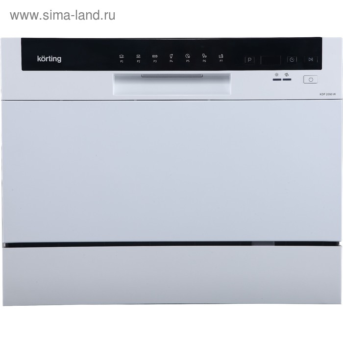 Посудомоечная машина Körting KDF 2050 W, класс А+, 6 комплектов, 7 программ, 55 см, белая - Фото 1