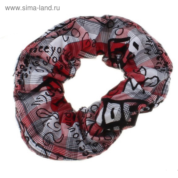 резинка для волос ткань "Орбита" буквы - Фото 1