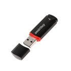 Флешка Smartbuy Crown Black, 4 Гб, USB2.0, чт до 25 Мб/с, зап до 15 Мб/с, черная - Фото 1