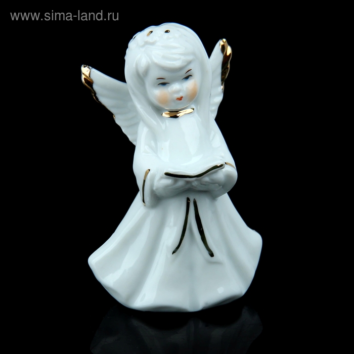 Сувенир керамика "Ангел-девочка с книгой" 10х7х3,5 см - Фото 1
