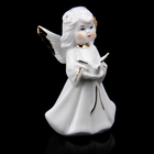 Сувенир керамика "Ангел девочка с голубем" 10х7х3,8 см - Фото 1