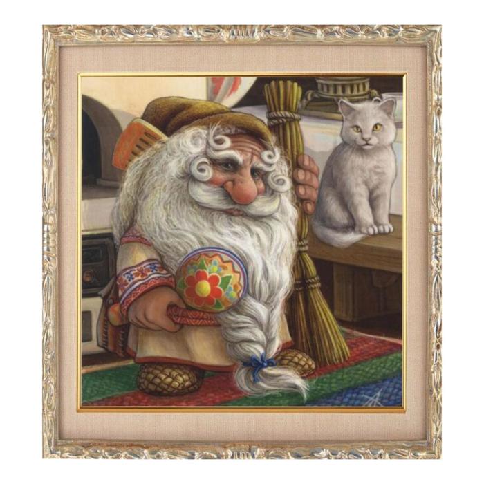 Алмазная мозаика «Домовой» 30 × 30 см, 34 цвета