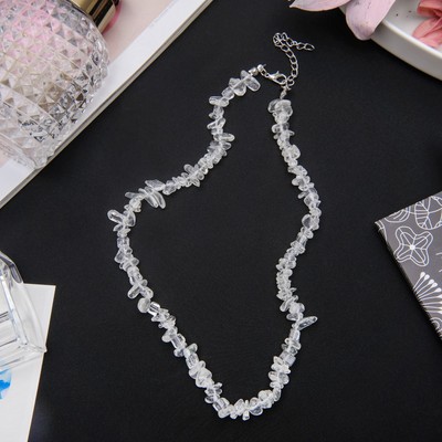 Бусы крошка мелкая «Горный хрусталь», 45см