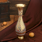Интерьерный сувенир ваза "Нишитх" латунь, 9,5х9,5х25 см - Фото 2