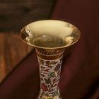 Интерьерный сувенир ваза "Нишитх" латунь, 9,5х9,5х25 см - Фото 3