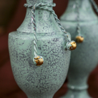 Интерьерный сувенир ваза "Сахель" латунь, 6х6х14 см - Фото 3