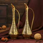 Интерьерный сувенир ваза "Реянш" латунь, 7х7х20 см - Фото 1