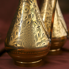 Интерьерный сувенир ваза "Реянш" латунь, 7х7х20 см - Фото 4
