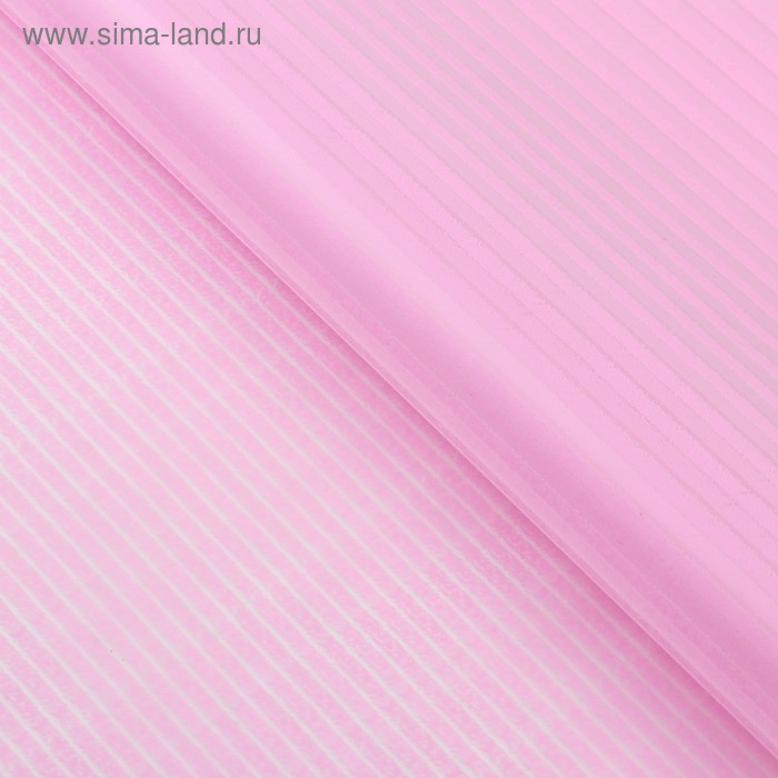 Пленка матовая для цветов "Силуэт", розовый, 0,6 х 0,6 м - Фото 1
