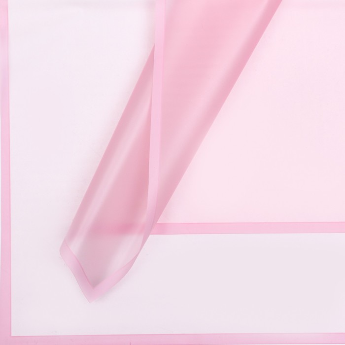 Пленка для цветов и букетов, матовая «Фриз», светло - розовая, 57×57±1 см - Фото 1