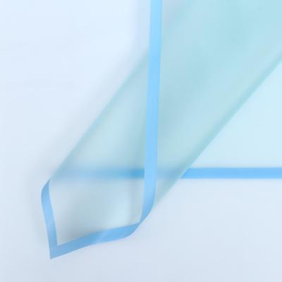 Пленка для цветов матовая "Фриз", голубая, 57 х 57 см